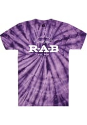 Rock-A-Belly Deli Purple Tie-Dye RAB Logo SS Tee