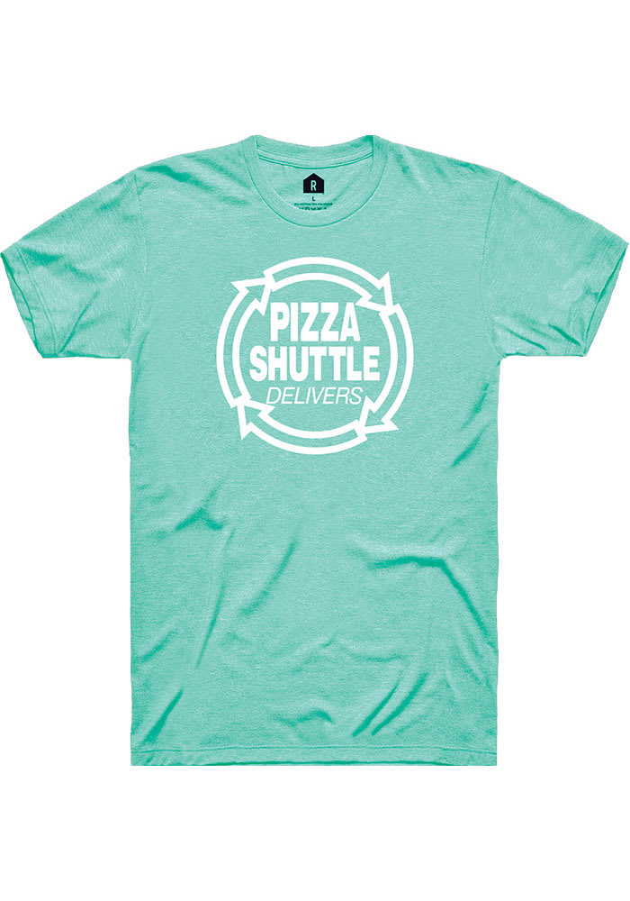 Pizza Shuttle Mint Green Logo Short Sleeve Fashion T-Shirt