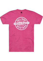 Bertman Mustard Hot Pink Prime Logo Short Sleeve Fashion T Shirt