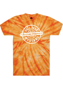 Bertman Mustard Orange Tie-Dye Prime Logo Short Sleeve T-Shirt