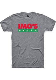 Imo's Pizza Grey Prime Logo Short Sleeve Fashion T Shirt