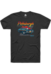 Rally Pittsburgh Black Muscle Car Short Sleeve Fashion T Shirt