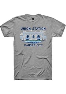 Rally Union Station Grey Fountains Short Sleeve Fashion T Shirt