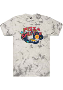 Pizza Shuttle Grey Tie Dye Galatic Short Sleeve T Shirt
