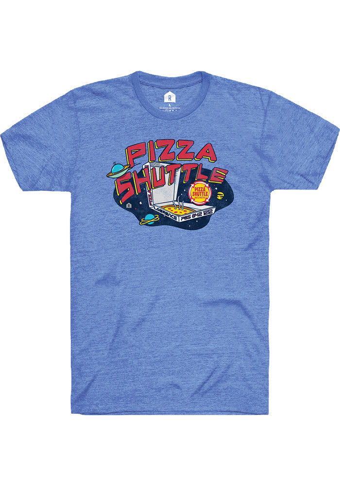 Pizza Shuttle Blue Galatic Short Sleeve Fashion T Shirt