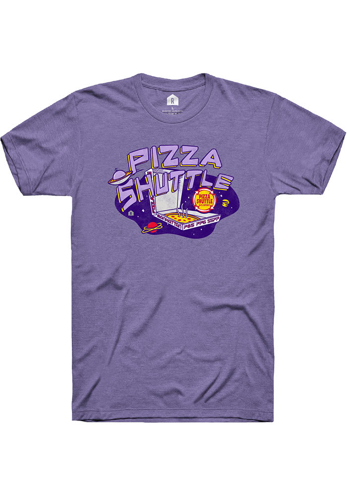 Pizza Shuttle Purple Galatic Short Sleeve Fashion T Shirt