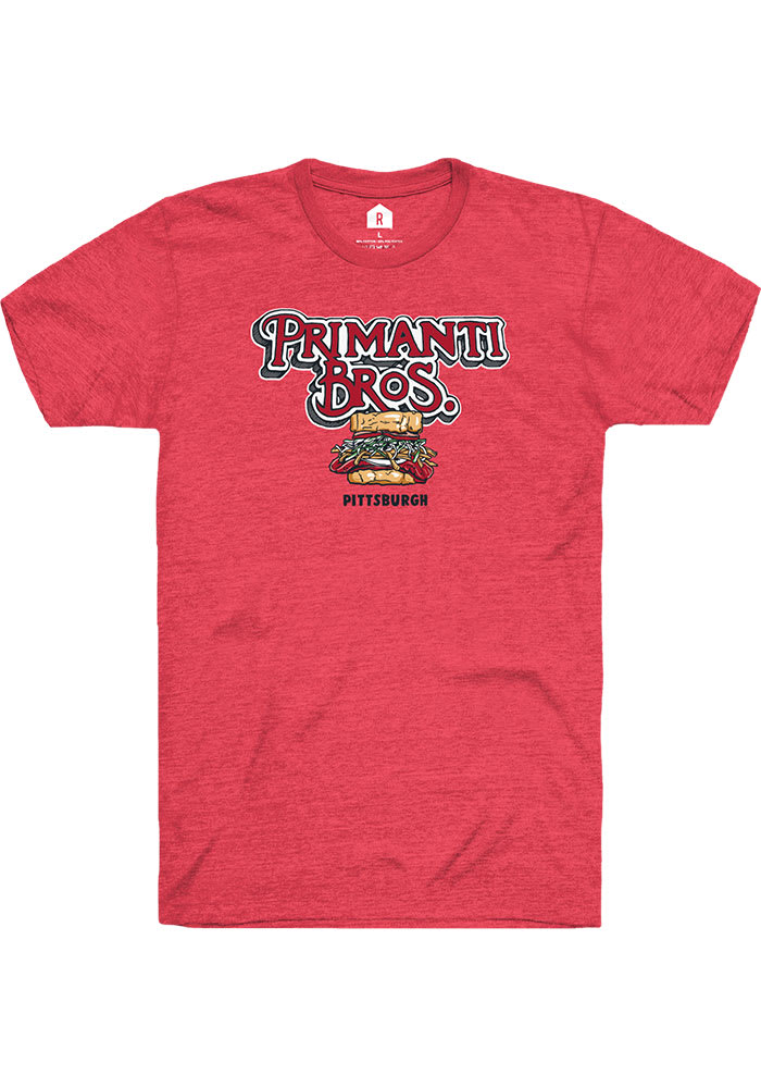 Primanti Bros. Red Prime Logo Short Sleeve Fashion T-Shirt