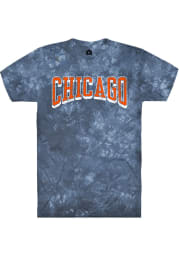 Rally Chicago Navy Blue Wordmark Short Sleeve Fashion T Shirt