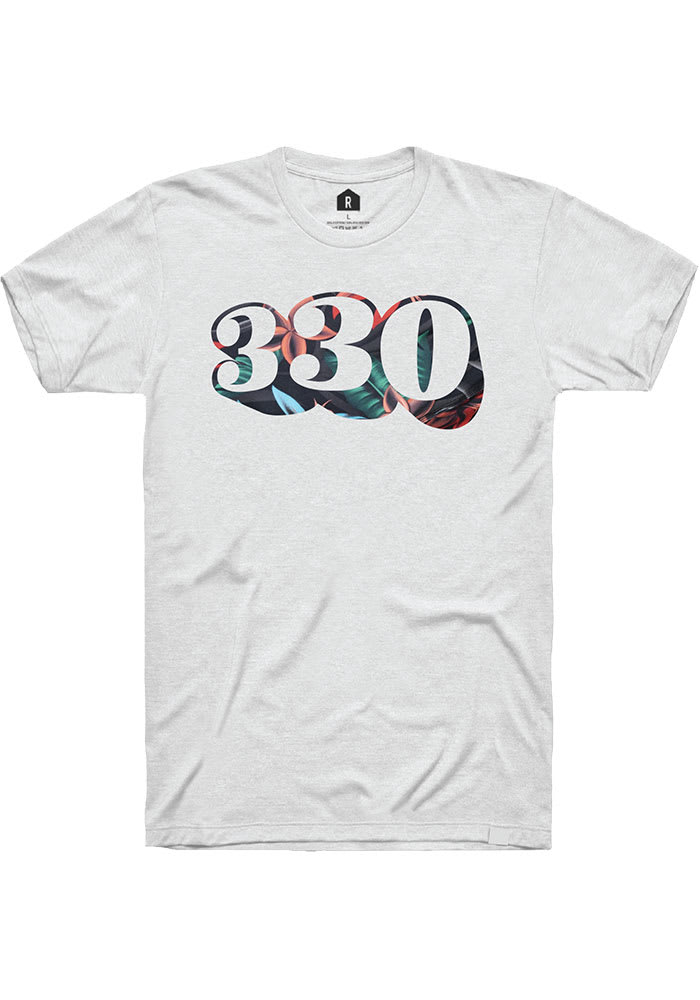 Rally Akron Area Code 330 Short Sleeve Fashion T Shirt - White