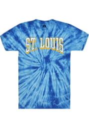 Rally St Louis Blue Wordmark Short Sleeve Fashion T Shirt