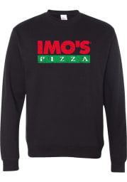 Imo's Pizza Black Prime Logo Long Sleeve Crew Sweatshirt