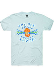 Taco Lucha Light Blue Logo Prime Logo Short Sleeve Fashion T Shirt