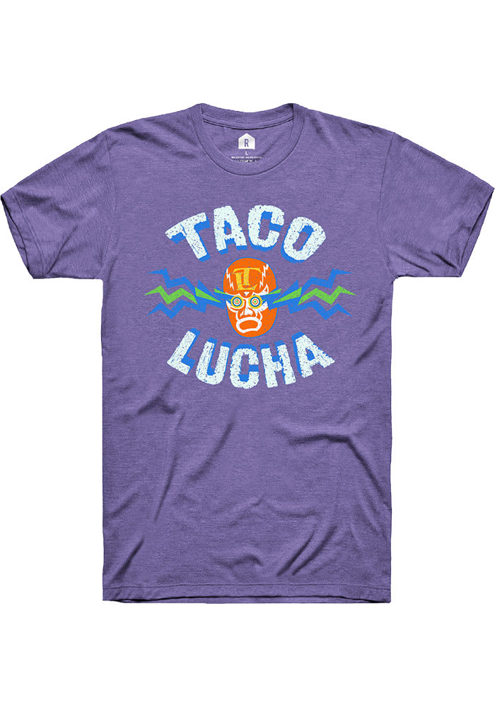Taco Lucha Purple Logo Short Sleeve Fashion T Shirt