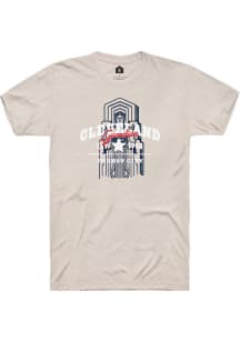 Rally Cleveland Tan Guardian Short Sleeve Fashion T Shirt