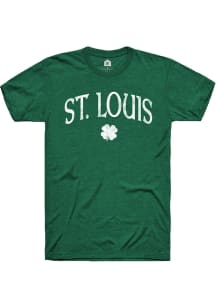 St. Louis Heather Grass Shamrock Short Sleeve T-Shirt