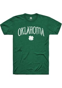 Oklahoma Heather Grass Shamrock Short Sleeve T-Shirt