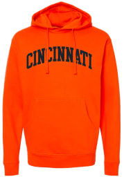Cincinnati Orange Arch Wordmark Long Sleeve Hood