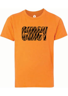 Cincinnati Youth Orange Stripe Infill Short Sleeve T-Shirt