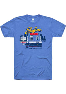 Skyline Chili Heather Royal Clifton Building Short Sleeve T Shirt