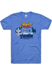 Skyline Chili Heather Royal Clifton Building Short Sleeve T Shirt