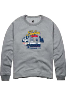 Skyline Chili Grey Clifton Building Long Sleeve Crew Sweatshirt