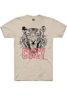 Cincinnati Oatmeal Tiger Short Sleeve T-Shirt