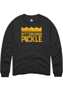 Pittsburgh Pickle Co Pickle Logo Black Long Sleeve Crew