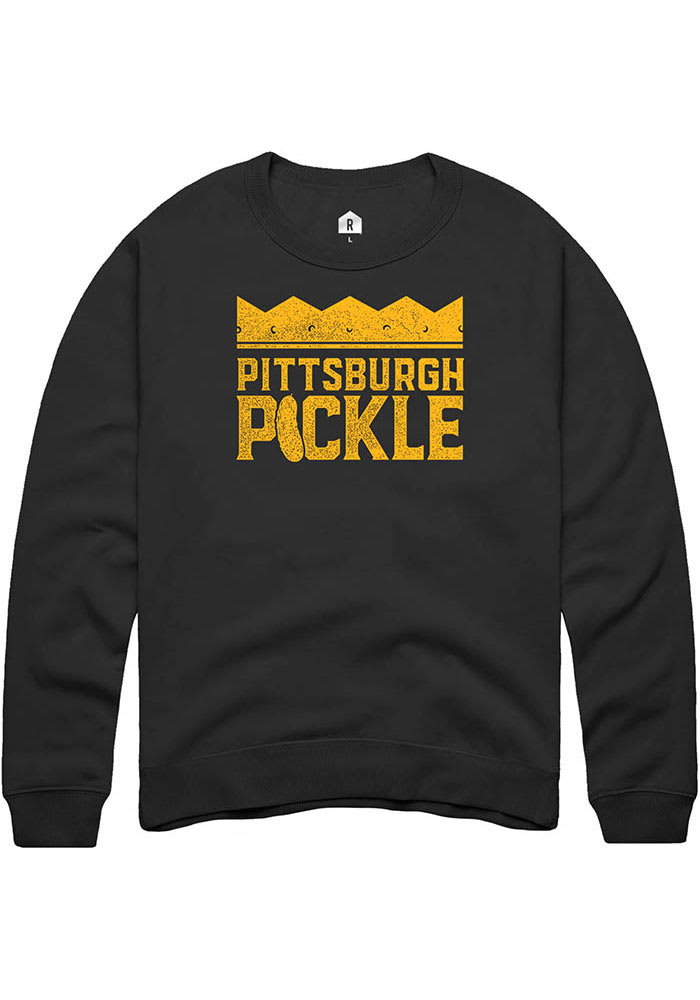 Pittsburgh Pickle Co Pickle Logo Black Long Sleeve Crew