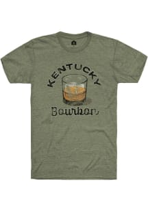 Rally Kentucky Green Bourbon Glass Short Sleeve T Shirt
