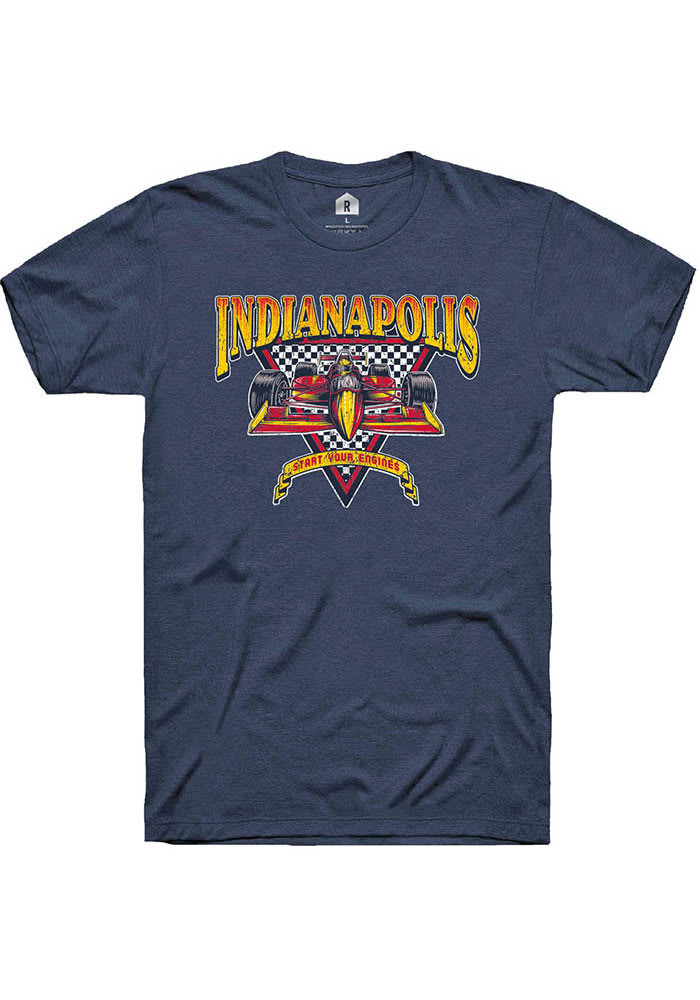 Indianapolis Navy Start Your Engines Short Sleeve T-Shirt