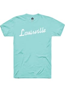 Rally Louisville Green RH Script Short Sleeve T Shirt