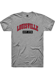 Rally Louisville Graphite Est Arch Short Sleeve Fashion T Shirt