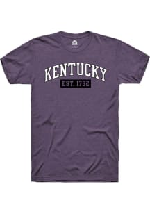 Rally Kentucky Purple Est Arch Short Sleeve Fashion T Shirt