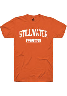 Rally Stillwater Orange EST 1884 Short Sleeve T Shirt