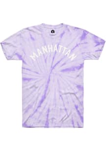 Rally Manhattan Purple Arch Wordmark Short Sleeve T Shirt