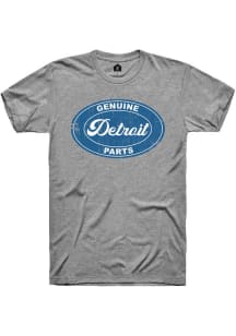 Rally Detroit Grey Genuine Parts Short Sleeve Fashion T Shirt
