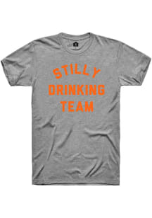 Rally Stillwater Grey Drinking Team Short Sleeve Fashion T Shirt