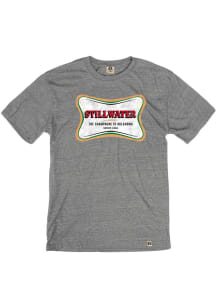 Rally Stillwater Grey Champagne Short Sleeve Fashion T Shirt