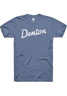 Rally Denton Blue RH Script Short Sleeve T Shirt