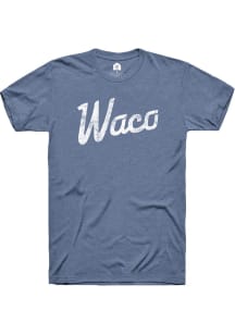 Rally Waco Blue RH Script Short Sleeve T Shirt