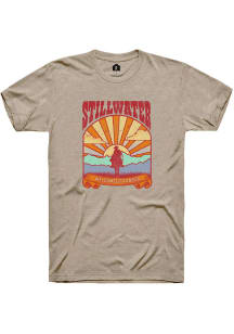 Rally Stillwater Tan Poster Short Sleeve Fashion T Shirt
