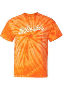 Rally Stillwater Orange Retro Script Short Sleeve T Shirt