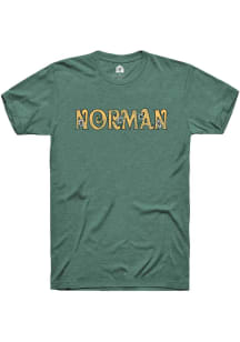 Rally Norman Womens Green Floral Short Sleeve T-Shirt