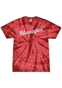 Rally Bloomington Crimson Retro Script Short Sleeve T Shirt