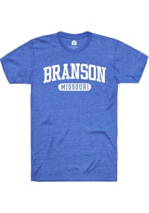 Rally Branson Blue Arch Wordmark Short Sleeve Fashion T Shirt