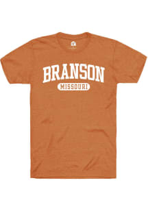 Rally Branson Burnt Orange Arch Wordmark Short Sleeve T Shirt