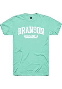 Rally Branson Green Arch Wordmark Short Sleeve Fashion T Shirt