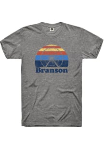 Rally Branson Grey Sunset Ferris Wheel Short Sleeve Fashion T Shirt