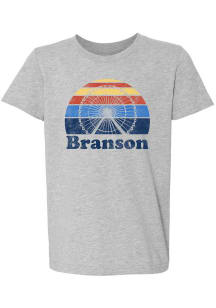 Rally Branson Youth Grey Sunset Ferris Wheel Short Sleeve T-Shirt