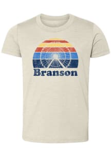 Rally Branson Youth Tan Sunset Ferris Wheel Short Sleeve T-Shirt